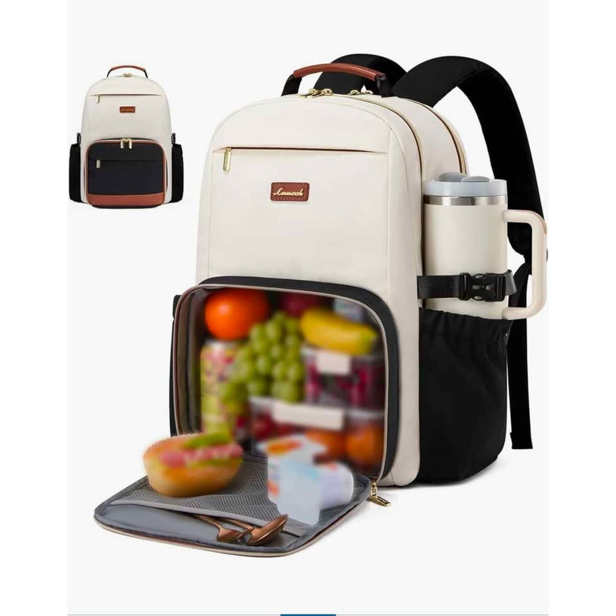 LOVEVOOK Laptop Backpack for Women with Pouch Pocket for Large Capacity Cup,15.6