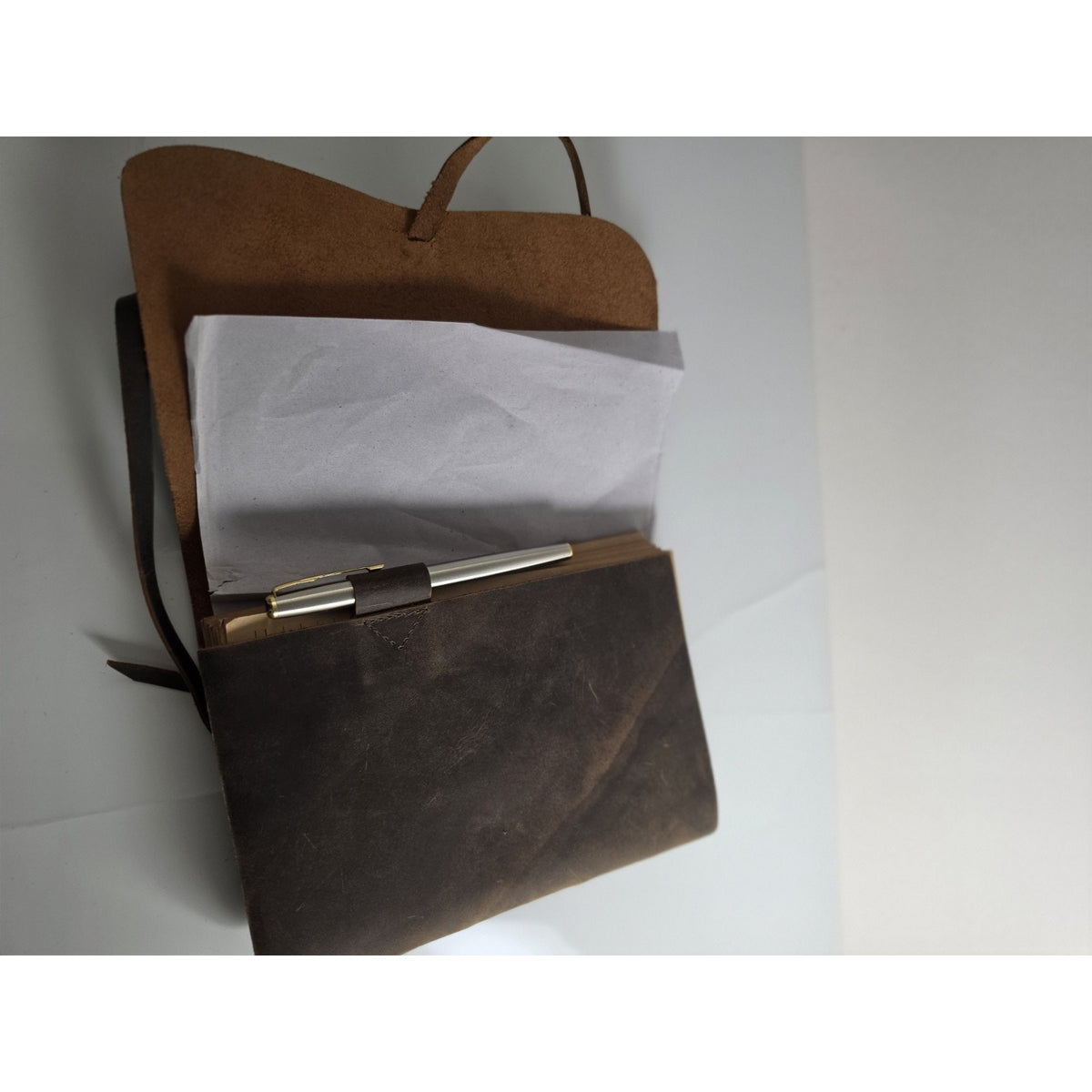 ELIZO Leather Journal Notebook Leather Bound Journal for Men - 7x9 Refillable Le