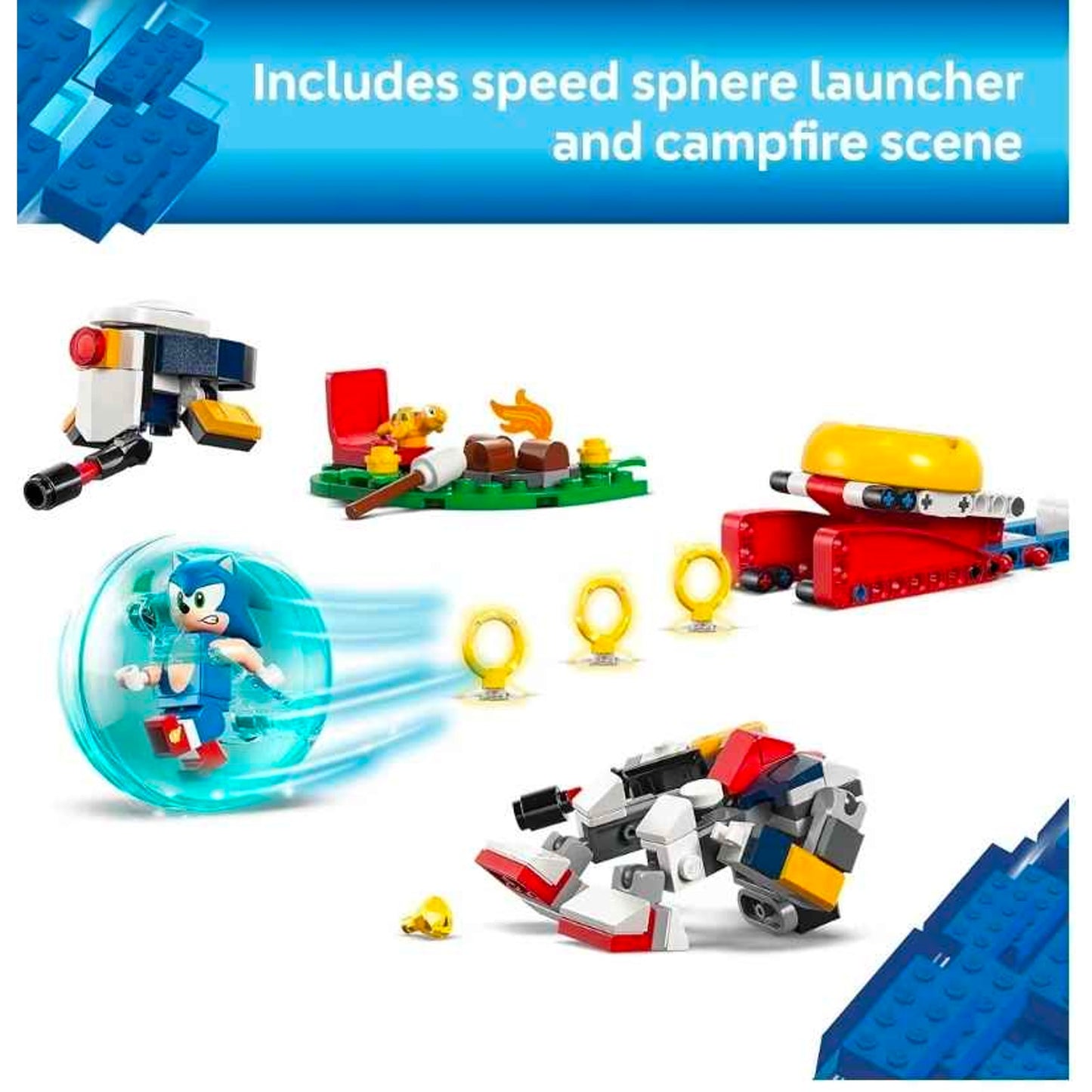 Lego Sonic The Hedgehog Sonics Campfire Clash Construction Toy Set 77001