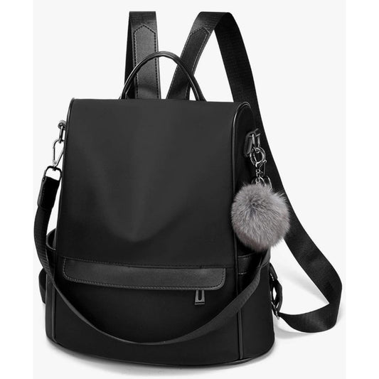 CHERUTY Women Backpack Purse Nylon Anti-theft Fashion Medium, 1-1 Black