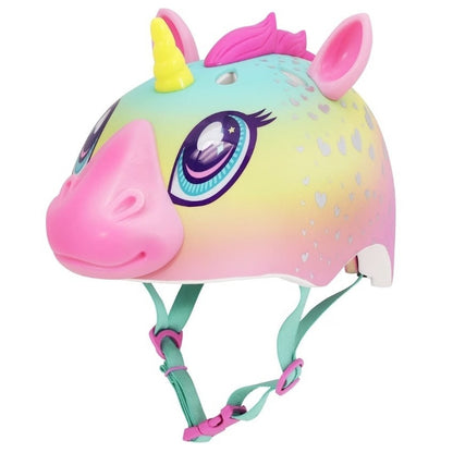 New Raskullz Super Rainbowcorn Kids Bike Helmet Unicorn Design Ages 5-8