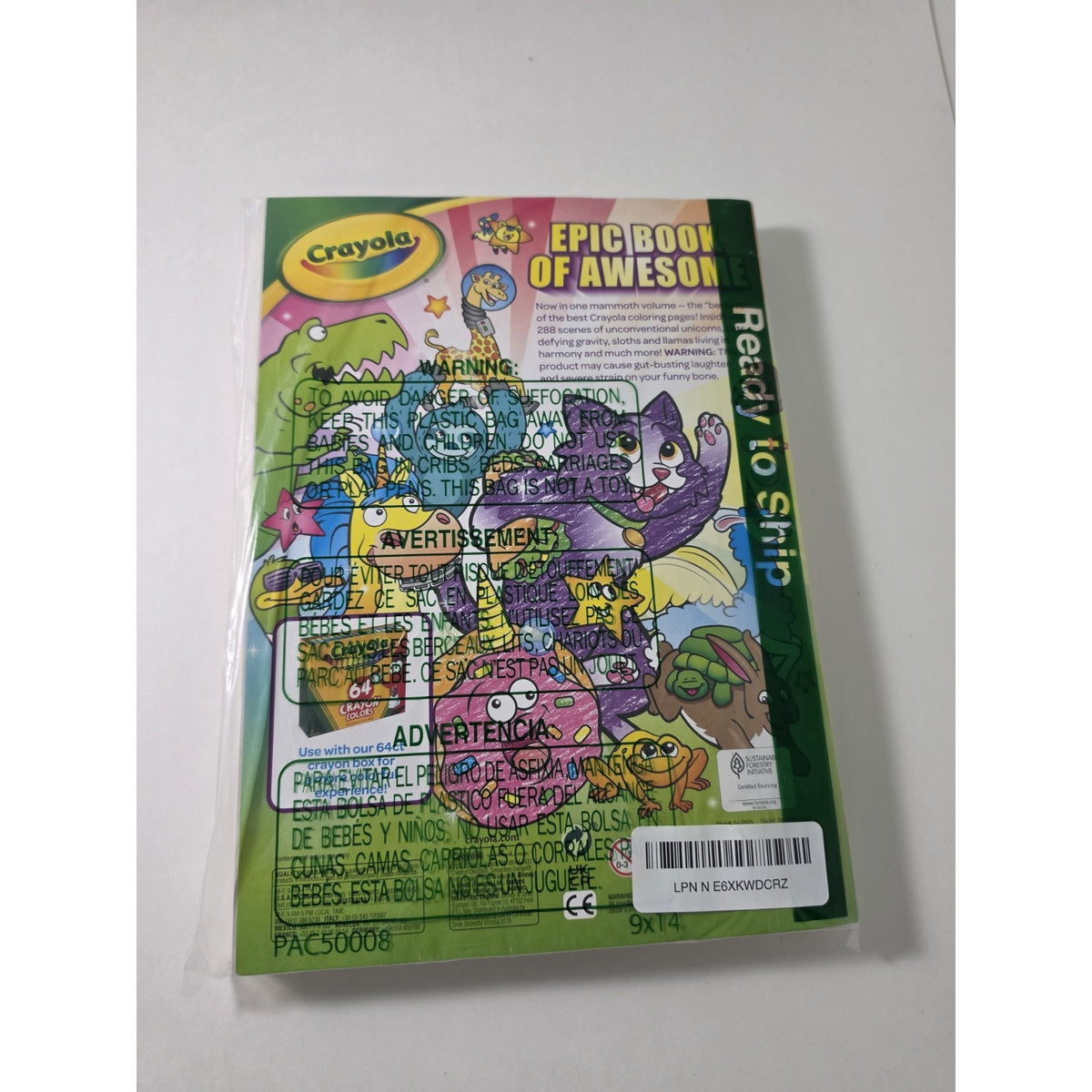 2 Pack Crayola Epic Book of Awesome Coloring Books Animal Coloring Pages