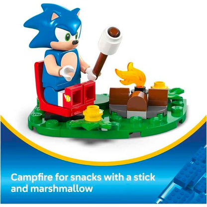 Lego Sonic The Hedgehog Sonics Campfire Clash Construction Toy Set 77001