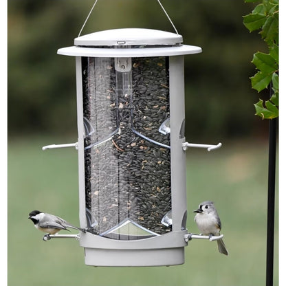 More Birds X-1 Squirrel-Proof Bird Feeder 4.2-Pound Bird Seed Capacity And Four