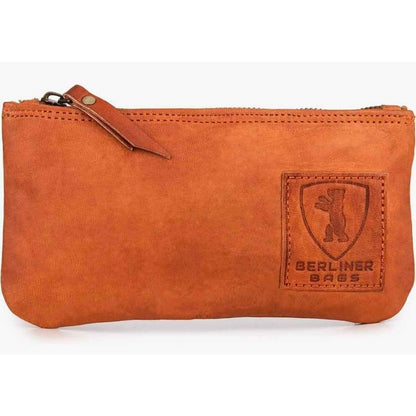 BERLINER BAGS Vintage Genuine Leather Pencil Case, Pen Pouch for Work and Univer