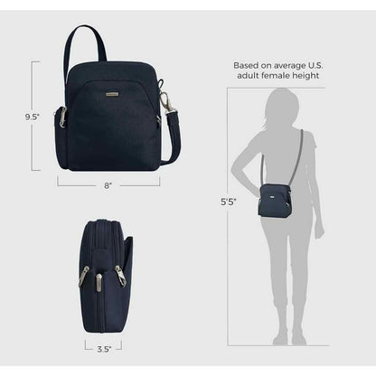 Travelon Unisex Midnight Blue Crossbody Anti-Theft Classic Travel Bag