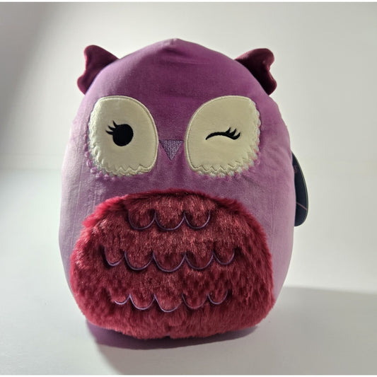 Squishmallow Cozy Squad 8 Inch Plush | Aurura the Pink Owl
