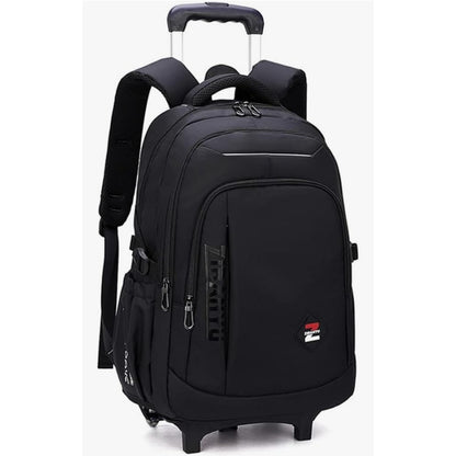 Solid Color Trolley Backpack Schoolbag for Middle School Students Elementary ...