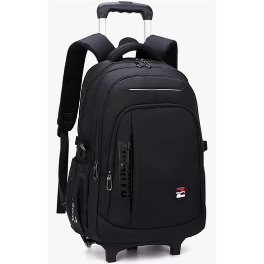 Solid Color Trolley Backpack Schoolbag for Middle School Students Elementary ...