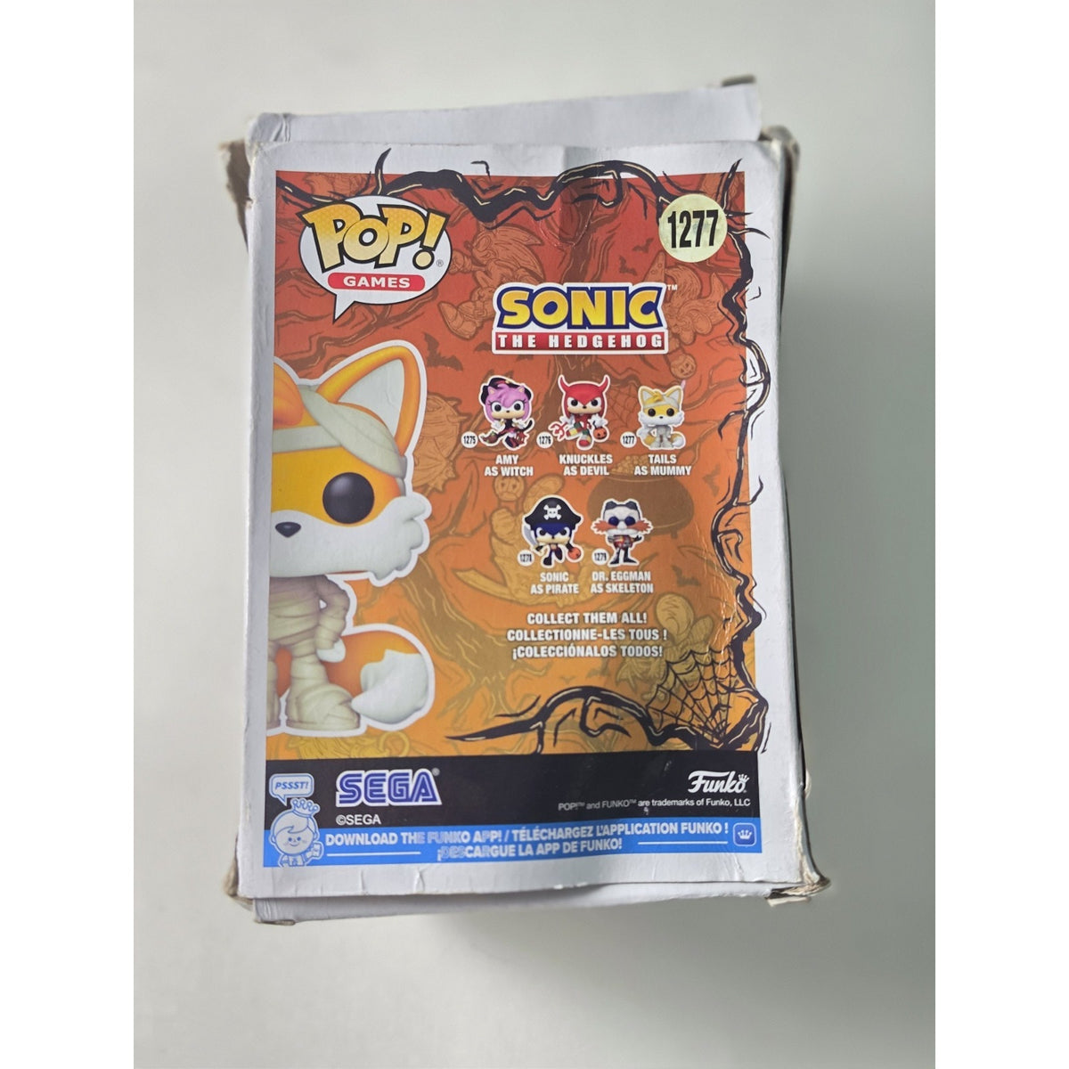 Funko Pop! Sonic the Hedgehog Tails as Mummy #1277 Vinyl Figure