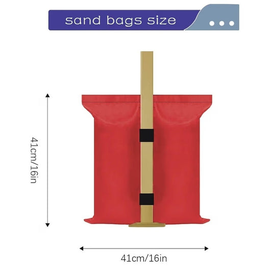 4 Pack Heavy-Duty Sand Bags for Canopies - 112 lbs Stability in Windy Conditions
