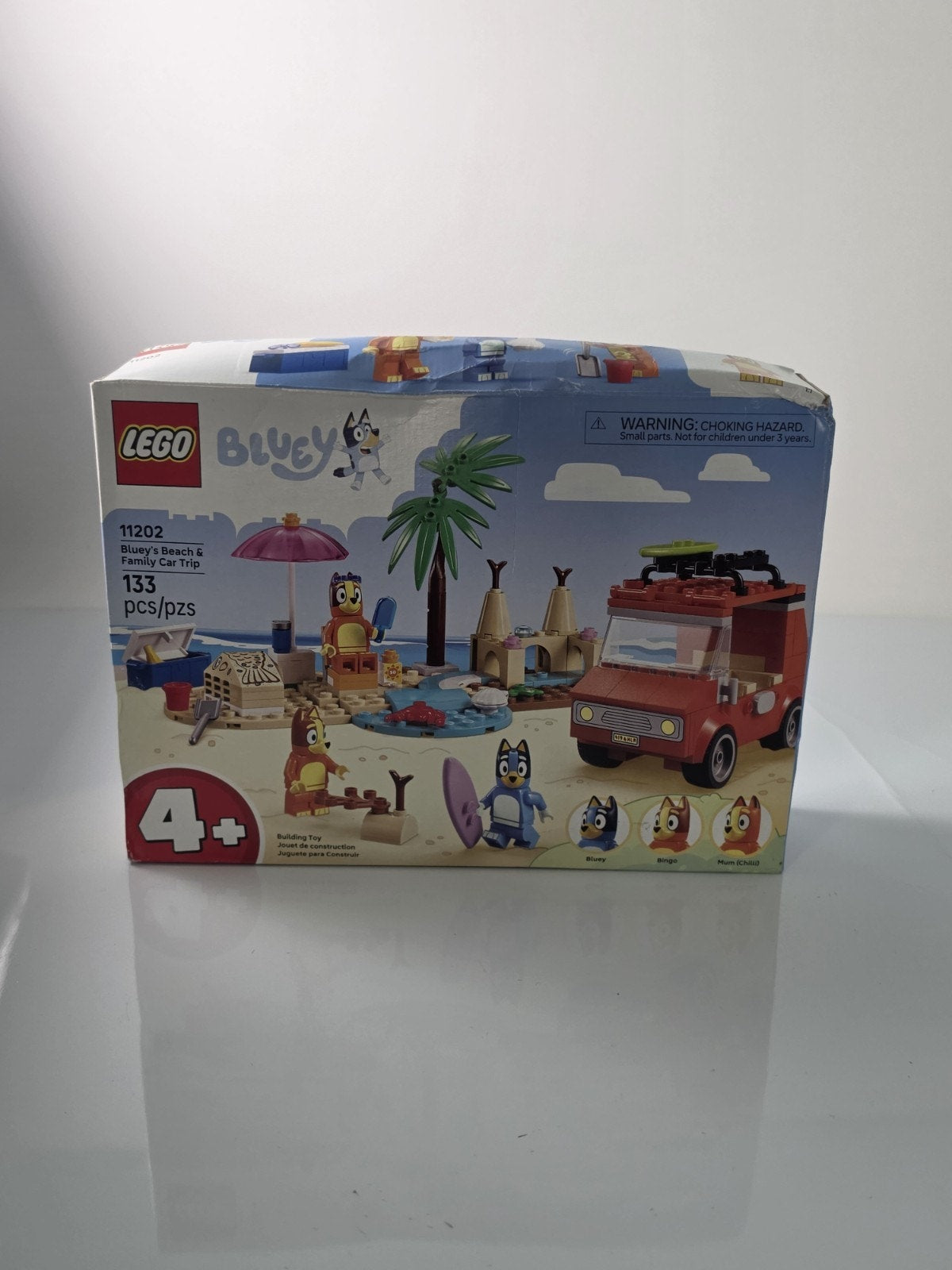 LEGO Bluey Beach and Family Car Trip box front