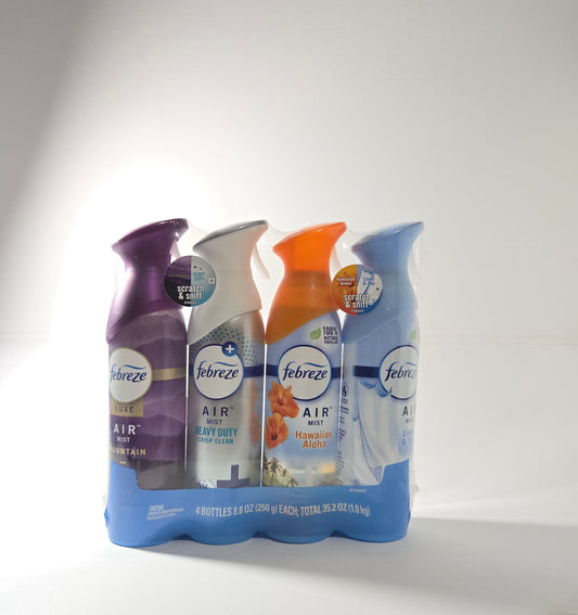 Febreze Fabric Refresher – Odor Eliminator Spray for Home 4 Pack