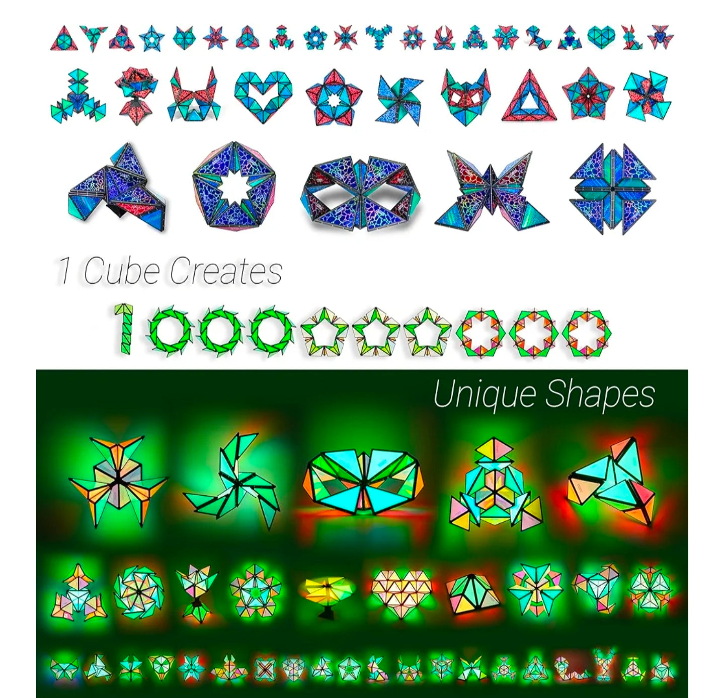 TOSY Magnet Pyramid STEM Toy – Open Box (Box Damaged)