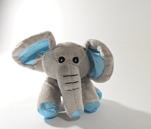 Libima elephant plush toy in soft gray fabric – stuffed animal with floppy ears and cute trunk