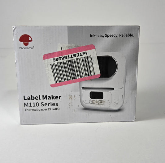 Phomemo M110 label printer orange wireless Bluetooth barcode device