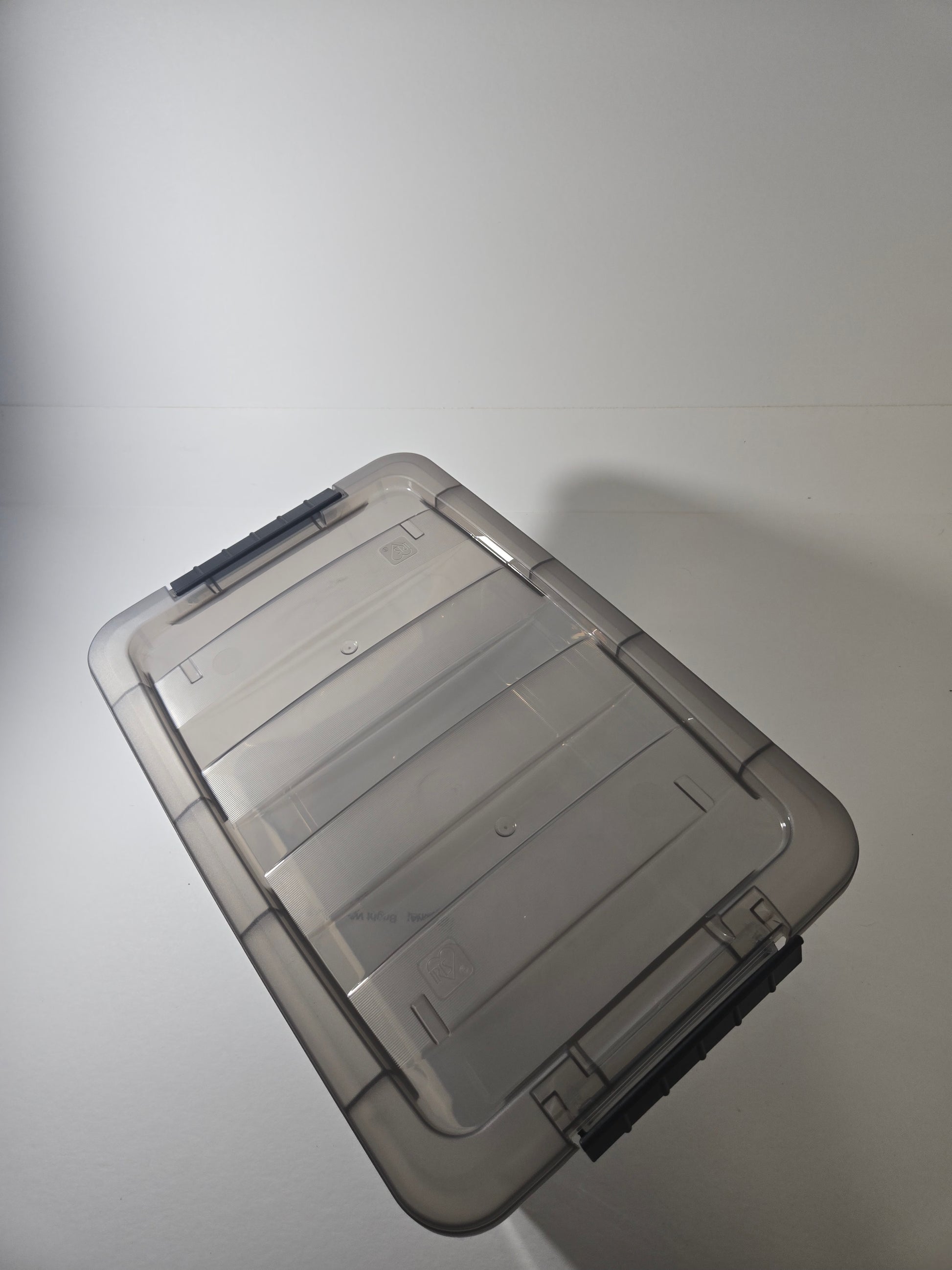 8 piece clear plastic storage box set