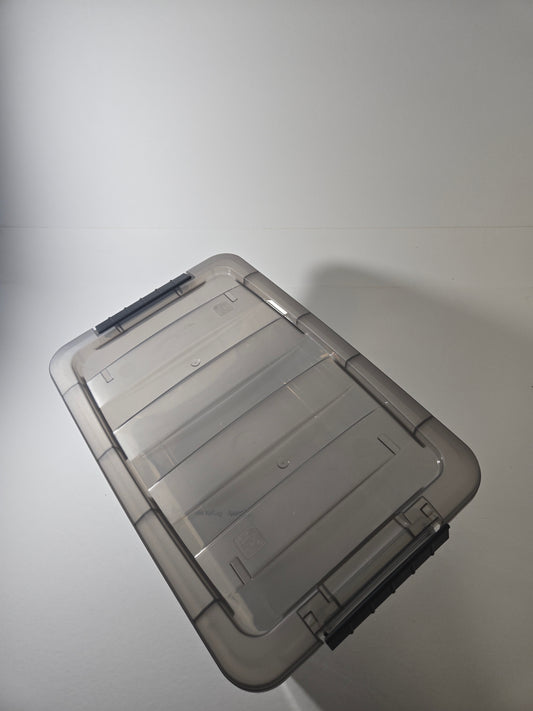 8 piece clear plastic storage box set