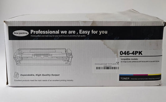 High-Yield 046 Toner Cartridges 4-Pack (BK/C/M/Y) - Youngti Compatible 046 Toner Replacement for Canon 046 Color Image Class MF731Cdw MF733cdw LBP654Cdw MF735Cdw Printer