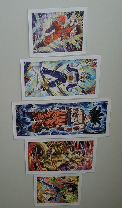 Dragon Ball Z Goku Poster – 5 Piece Canvas Wall Art