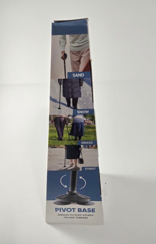 HoneyBull Adjustable Walking Cane – Foldable, Ergonomic Handle LIKE NEW