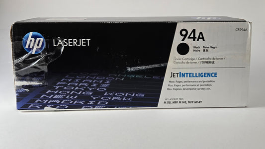 HP 94A Black Toner Cartridge | Works with HP LaserJet Pro M118 Series; HP LaserJet Pro MFP M148, M149 Series | CF294A