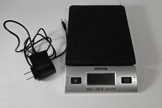 Accuteck 50lb Digital Shipping Scale – W-8250 Postal Scale with AC Adapter