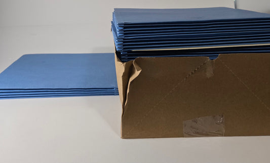 Smead File Pocket, Straight-Cut Tab, 3-1/2" Expansion, Letter Size, Blue, 25 per Box
