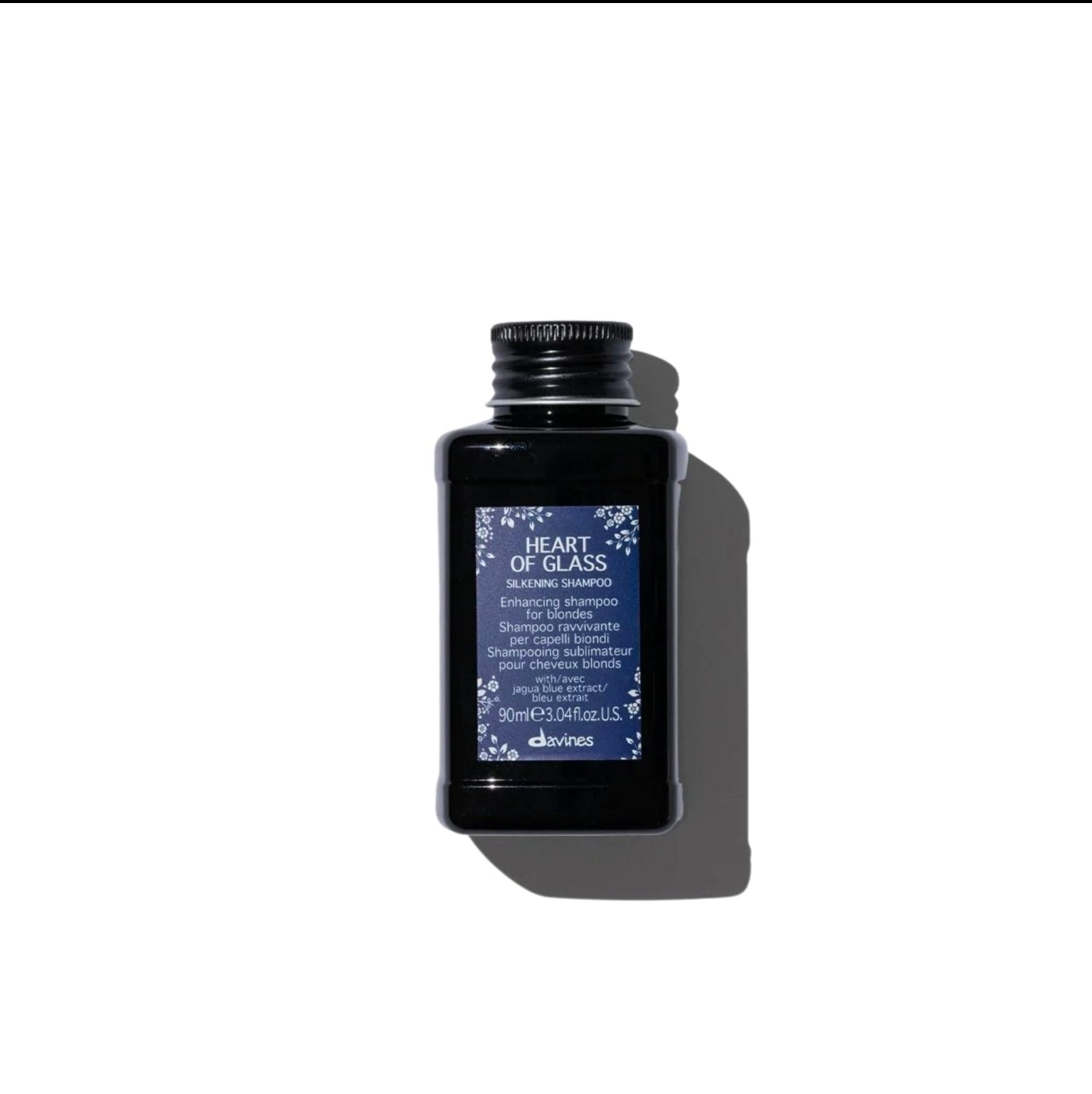 Davines Heart of Glass Silkening Shampoo small travel bottle – for blondes & lightened hair
